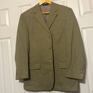 George mens 3 button down suit jacket; size: 42R